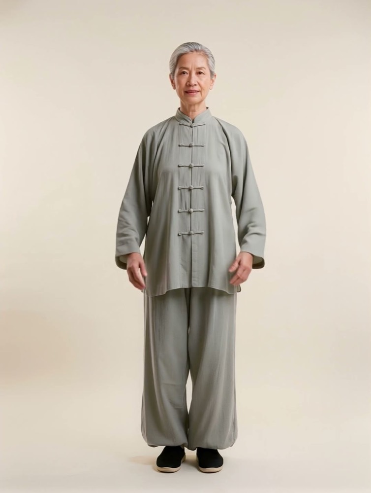 Instructor practicing gentle Tai Chi